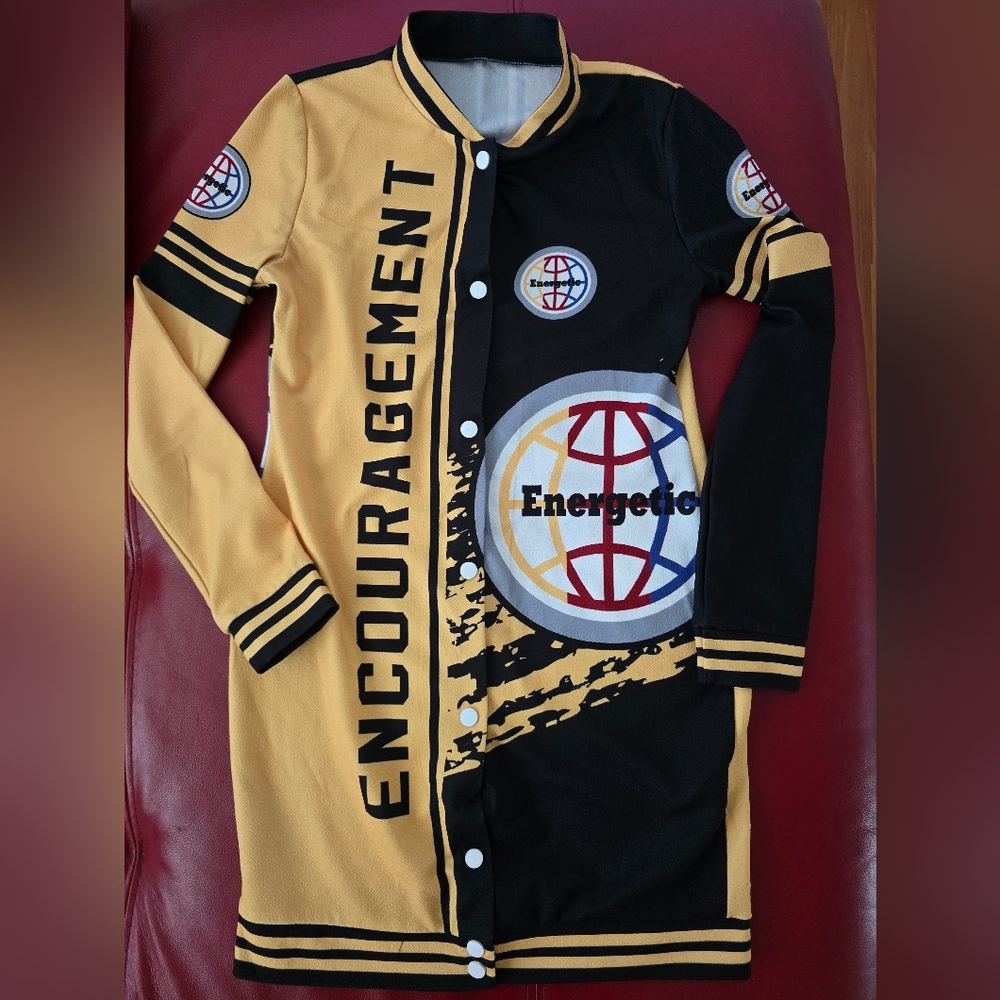 Black and Yellow Graphic Jacket